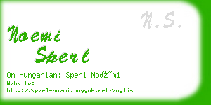noemi sperl business card